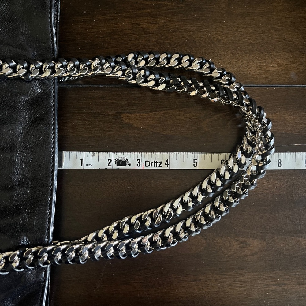 NWT - Michael Kors Chain Link Leather Black Handbag – Vintage - Gift Ready! - Picture 11 of 15